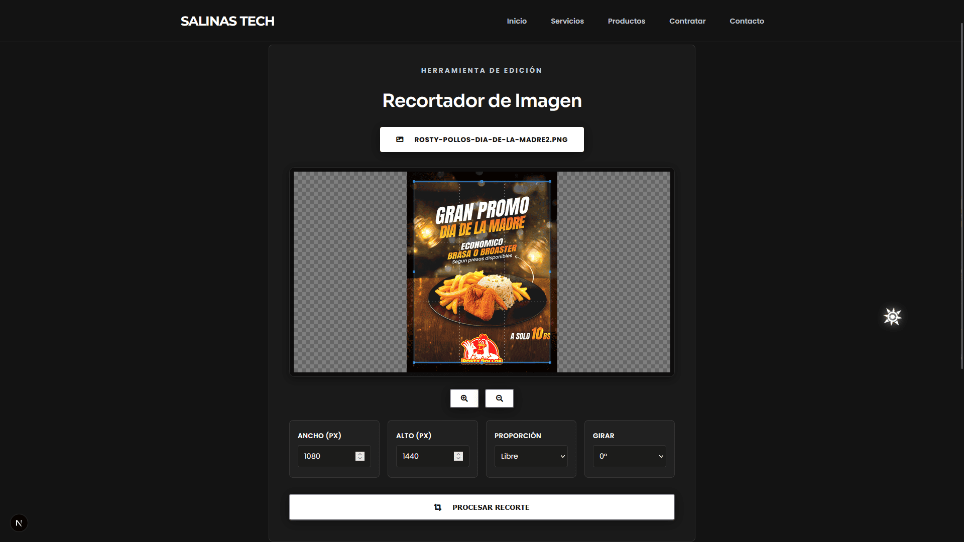 Recortador de Imagen